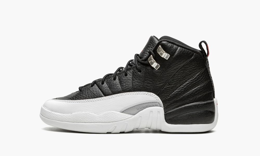 Sapatos Nike AIr Jordan 12 Retro GS "Playoffs - 2022" Criança Pretas Vermelhas Branco | Portugal-7423018