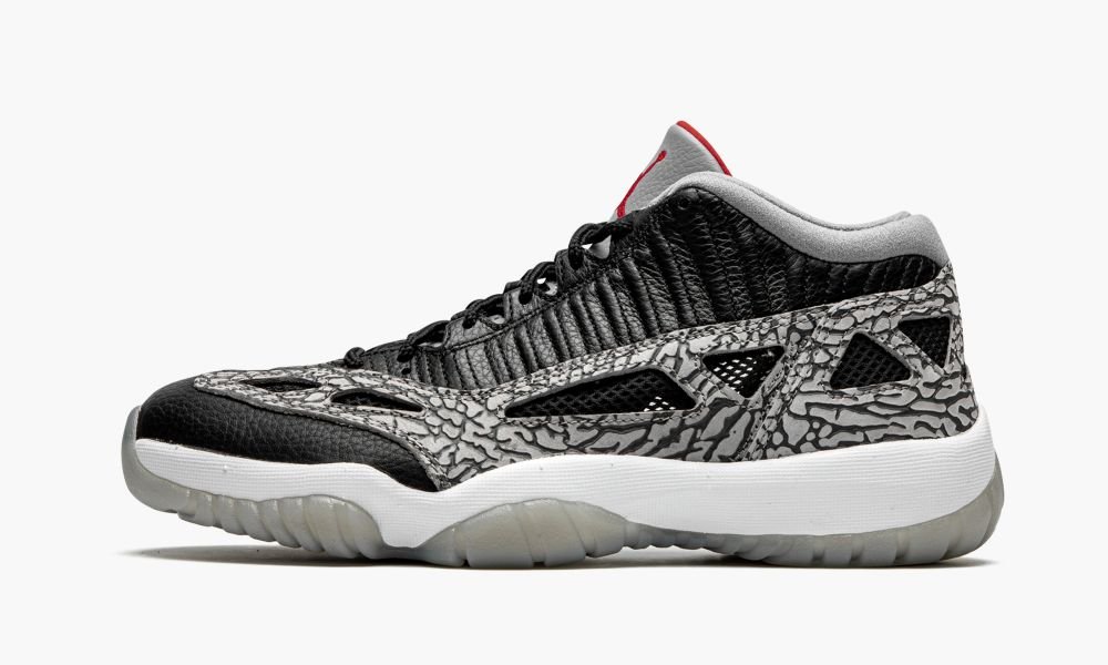 Sapatos Nike Air Jordan 11 Low IE "Black Cement" Masculino Pretas Cinzentas | Portugal-9630154