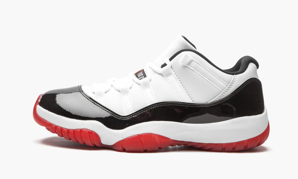 Sapatos Nike Air Jordan 11 Retro Low "Concord Bred" Masculino Pretas Branco Vermelhas | Portugal-2108436