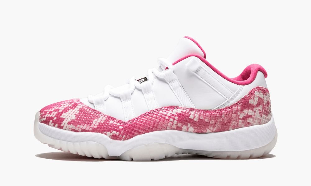 Sapatos Nike Air Jordan 11 Retro Low "Pink Snakeskin" Feminino Pretas Branco Rosa | Portugal-9836704