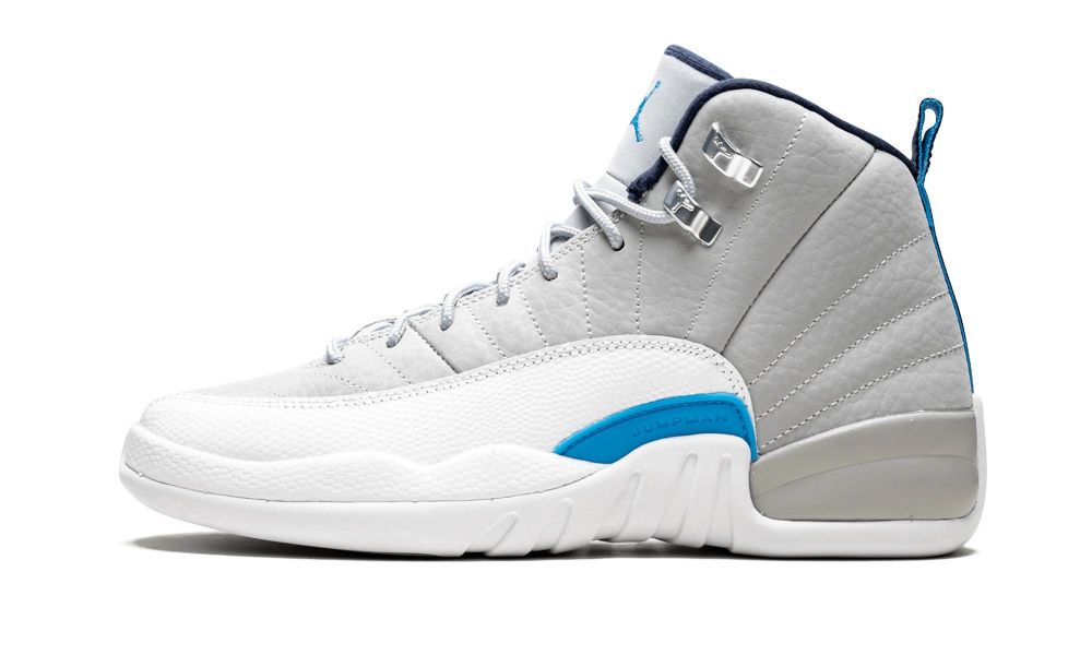 Sapatos Nike Air Jordan 12 Retro BG "UNC" Criança Azuis Cinzentas Branco | Portugal-8741269