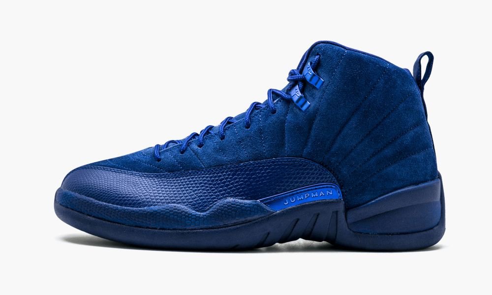 Sapatos Nike Air Jordan 12 Retro "Deep Royal Camurça" Masculino Azuis Azul Marinho Branco Azuis | Portugal-3761452