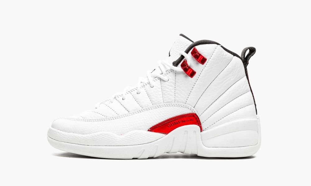 Sapatos Nike Air Jordan 12 Retro GS "Twist" Criança Pretas Vermelhas Branco | Portugal-4682153