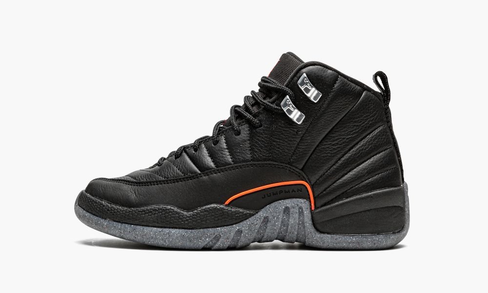 Sapatos Nike Air Jordan 12 Retro GS "Utility" Criança Pretas Vermelhas | Portugal-3169847