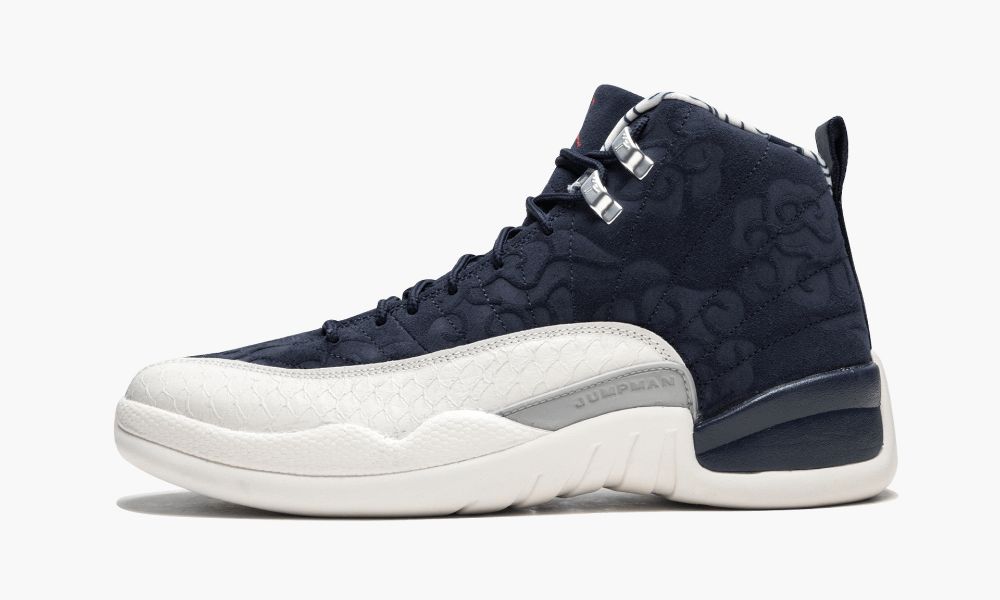 Sapatos Nike Air Jordan 12 Retro PRM "International Flight" Masculino Pretas Vermelhas Branco Azul Marinho | Portugal-1904835