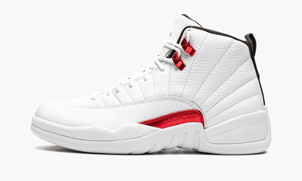 Sapatos Nike Air Jordan 12 "Twist" Masculino Pretas Branco Vermelhas | Portugal-0863571