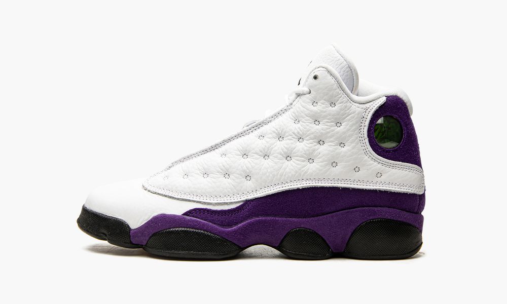 Sapatos Nike Air Jordan 13 GS "Lakers" Criança Pretas Branco Roxo | Portugal-0164937