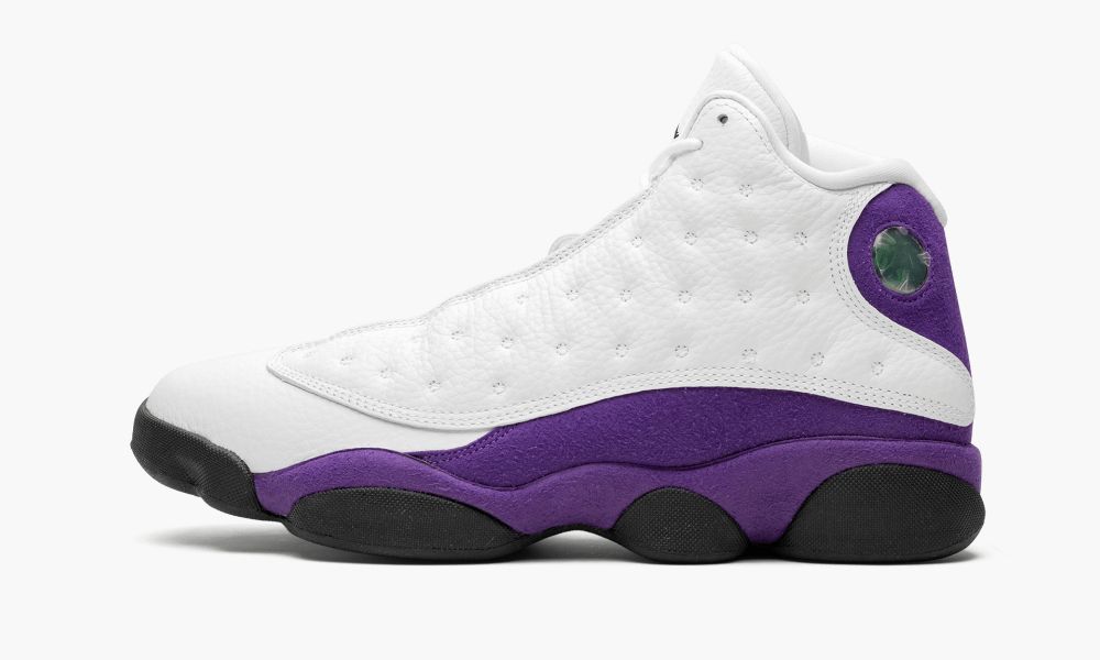 Sapatos Nike Air Jordan 13 "Lakers" Masculino Pretas Branco Roxo Douradas | Portugal-6027353