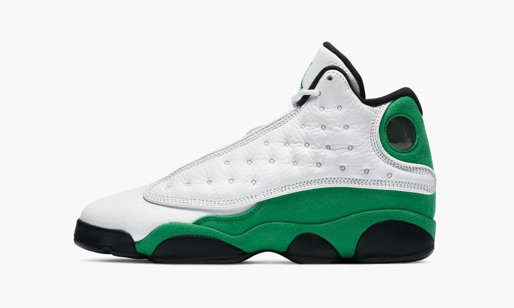 Sapatos Nike Air Jordan 13 Retro (GS) "Lucky Green" Criança Branco Pretas Verdes | Portugal-2769514