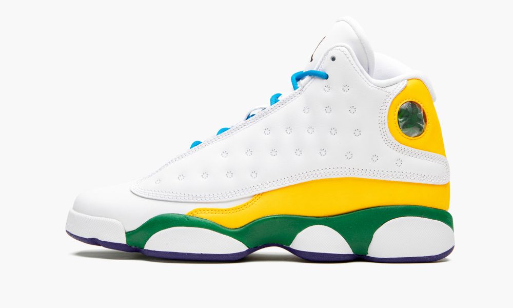 Sapatos Nike Air Jordan 13 Retro KSA "Playground" Criança Pretas Branco Laranja | Portugal-9210345