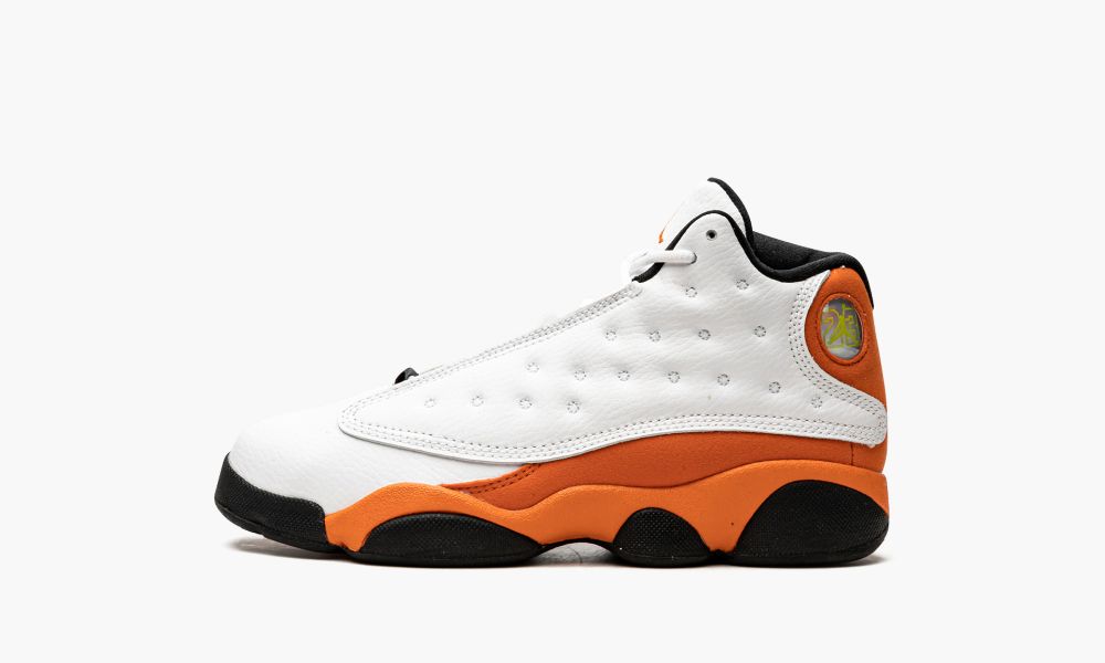 Sapatos Nike Air Jordan 13 Retro PS "Starfish" Criança Pretas Branco Laranja | Portugal-1764209