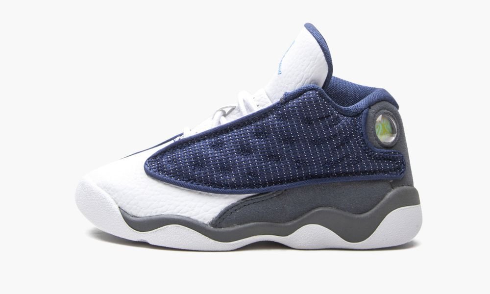 Sapatos Nike Air Jordan 13 Retro TD "Flint 2020" Criança Branco Azuis Branco Azul Marinho Cinzentas | Portugal-8406192