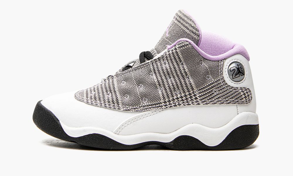 Sapatos Nike Air Jordan 13 TD "Houndstooth" Criança Pretas Branco Roxo | Portugal-8749612