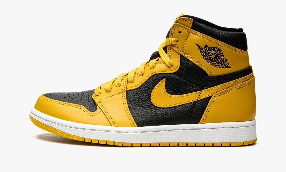 Sapatos Nike Air Jordan 1 High OG "Pollen" Masculino Pretas Branco Amarelas | Portugal-4569238