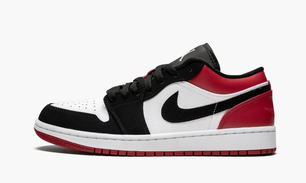 Sapatos Nike Air Jordan 1 Low "Black Biqueira" Masculino Pretas Branco Pretas | Portugal-6097842