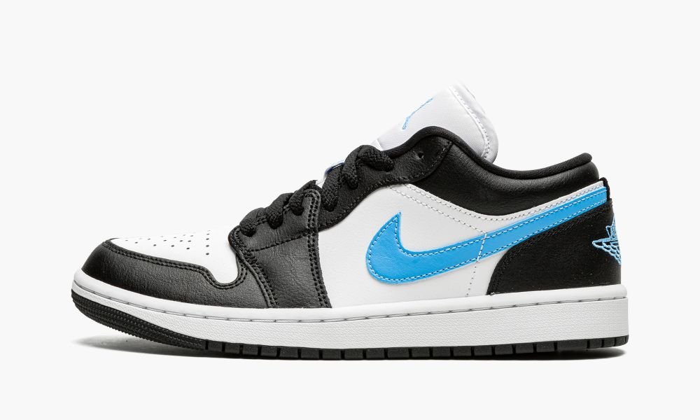 Sapatos Nike Air Jordan 1 Low "Black / University Blue" Feminino Pretas Branco Azuis | Portugal-8430912