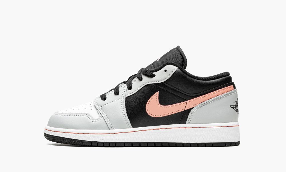 Sapatos Nike Air Jordan 1 Low "Black grey pink" Criança Pretas Coral Cinzentas | Portugal-9013847