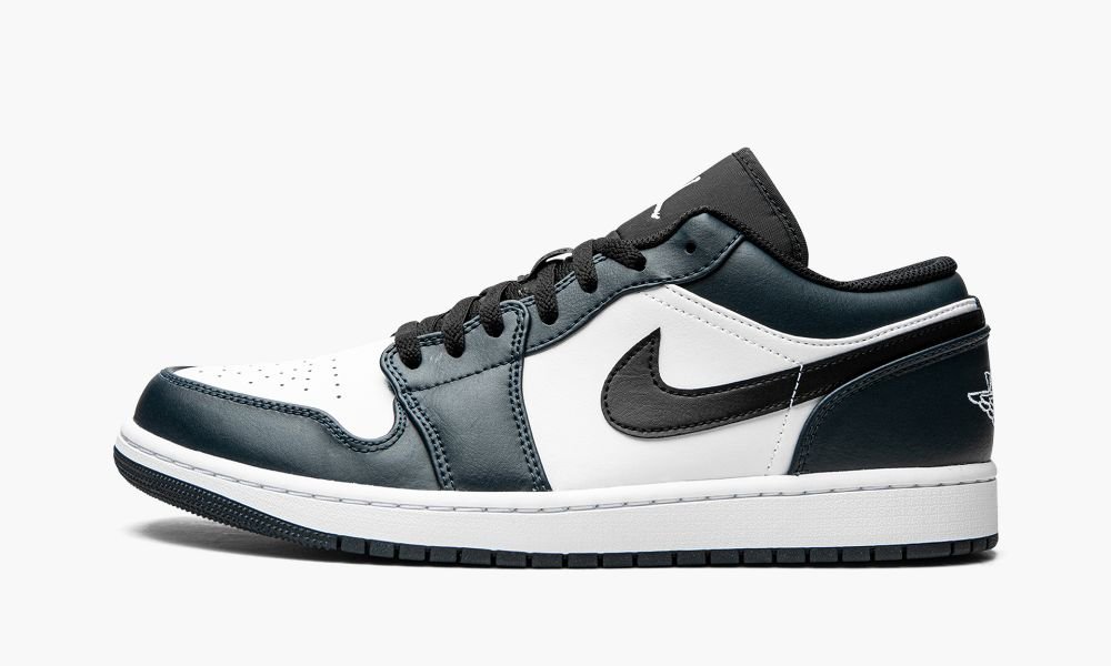 Sapatos Nike Air Jordan 1 Low "Dark Teal" Masculino Branco Pretas Azuis Azul Marinho | Portugal-0871439