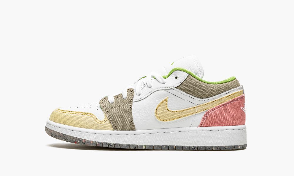 Sapatos Nike Air Jordan 1 Low GS "Multicolor Pastel Grind" Criança Branco Verdes | Portugal-9613782