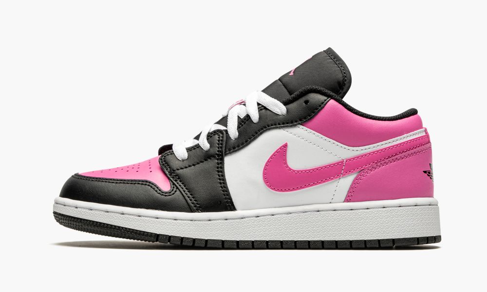 Sapatos Nike Air Jordan 1 Low GS "Pinksicle" Criança Pretas Branco Rosa | Portugal-9850643