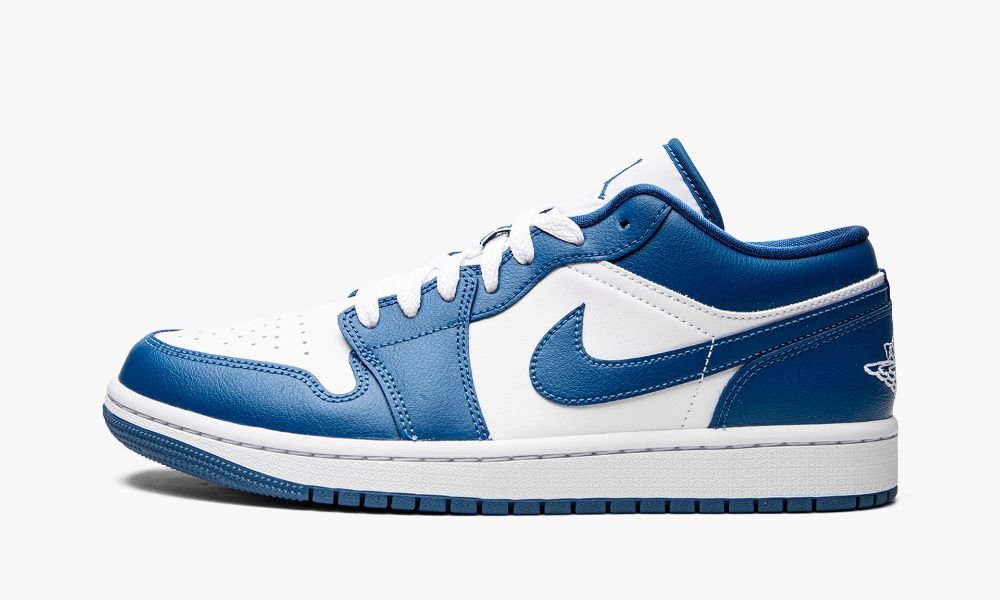 Sapatos Nike Air Jordan 1 Low "Marina Blue" Feminino Branco Azuis | Portugal-0198342