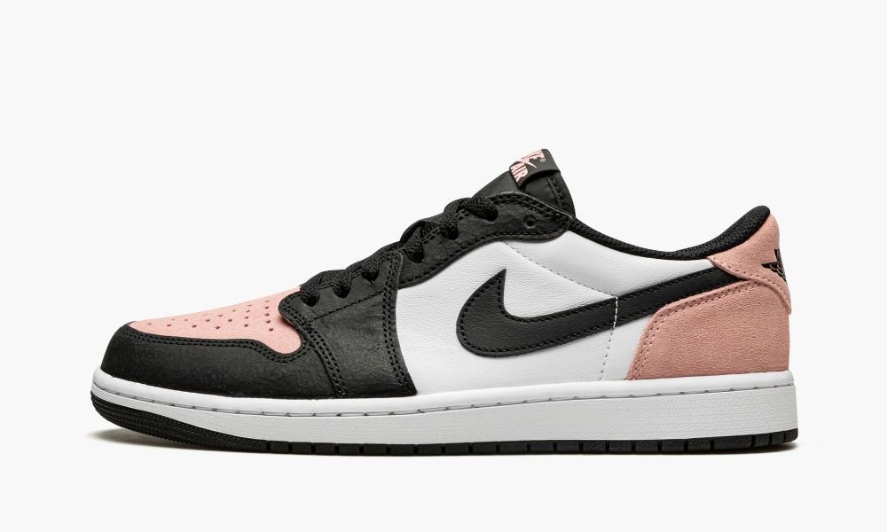 Sapatos Nike Air Jordan 1 Low OG "Bleached Coral" Masculino Pretas Coral Rosa Branco | Portugal-5670143