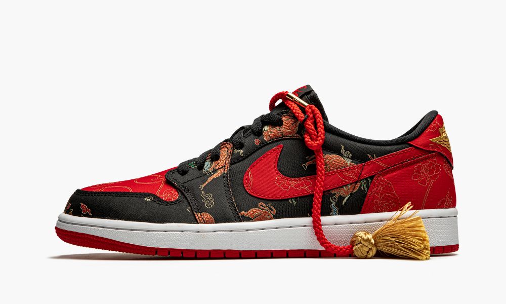 Sapatos Nike Air Jordan 1 Low OG "Chinese New Year 2021" Masculino Pretas Vermelhas | Portugal-2460139