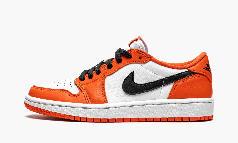 Sapatos Nike Air Jordan 1 Low "Starfish" Feminino Pretas Branco Laranja | Portugal-0561473