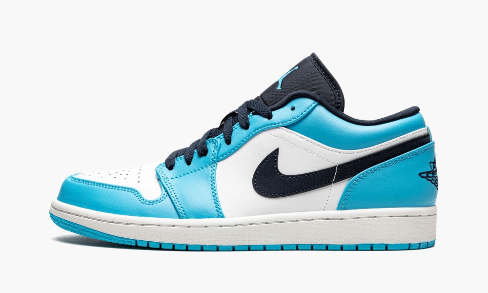 Sapatos Nike Air Jordan 1 Low "UNC" Masculino Branco Azuis Obsidiana | Portugal-7608931