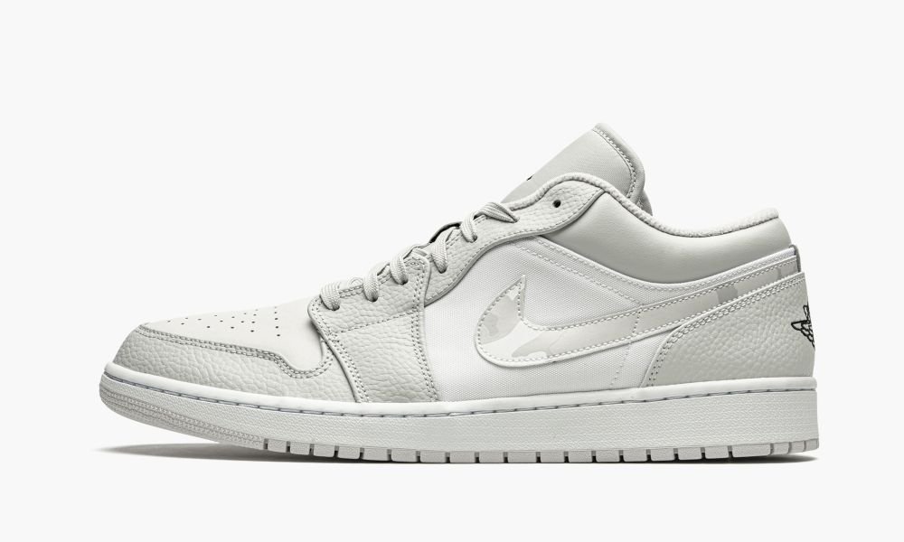 Sapatos Nike Air Jordan 1 Low "White Camo" Masculino Branco Cinzentas | Portugal-4690528