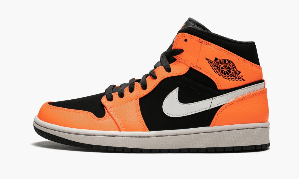 Sapatos Nike Air Jordan 1 Medio "Black Cone" Masculino Pretas Laranja | Portugal-1546328