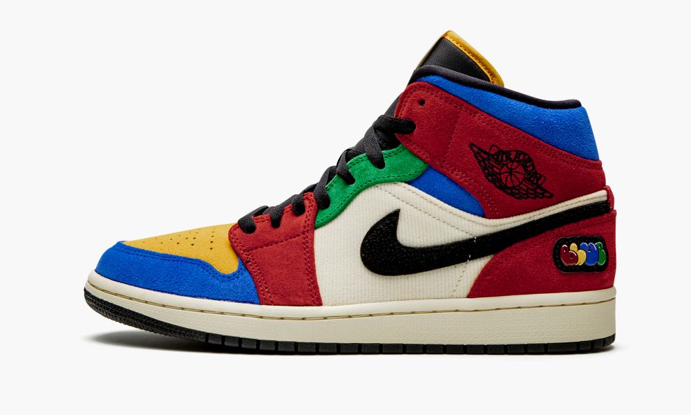 Sapatos Nike Air Jordan 1 Medio "Blue The Great - Fearless" Masculino Multicoloridas Vermelhas Azuis Multicoloridas | Portugal-7468352