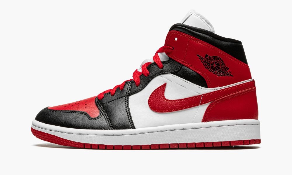 Sapatos Nike Air Jordan 1 Medio "Bred Biqueira" Feminino Pretas Vermelhas | Portugal-8674091