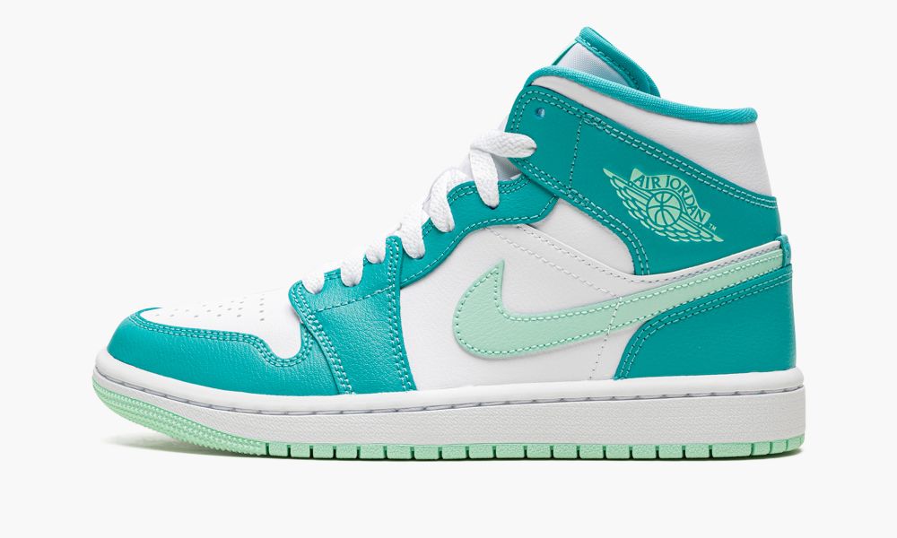 Sapatos Nike Air Jordan 1 Medio Feminino Branco Azuis Turquesa Azul Claro Branco Menta | Portugal-2095381