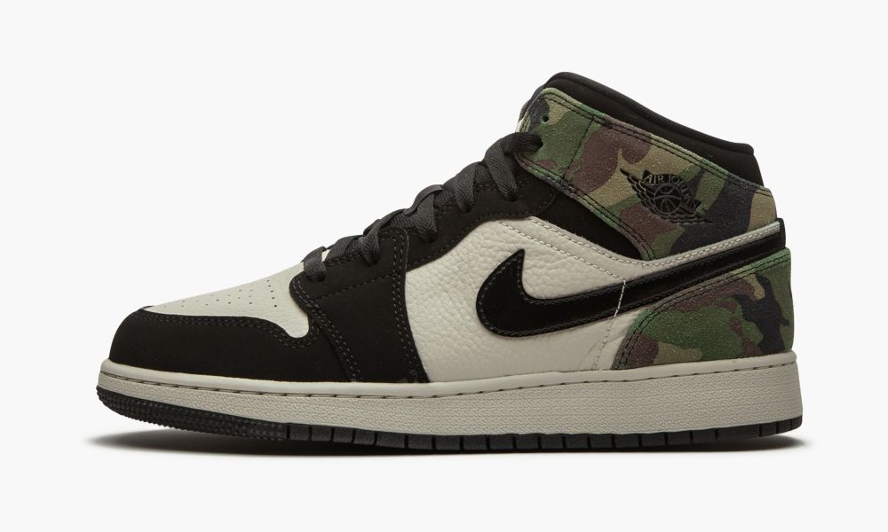 Sapatos Nike Air Jordan 1 Medio GS "Camo" Criança Pretas | Portugal-1975802