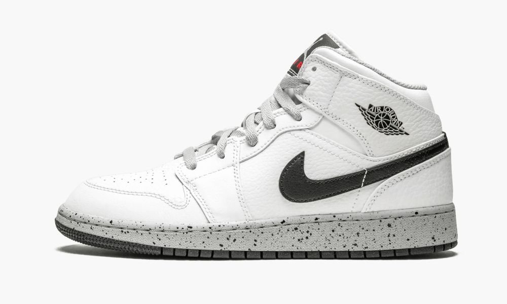 Sapatos Nike Air Jordan 1 Medio (GS) Criança Pretas Branco Cinzentas | Portugal-2610547