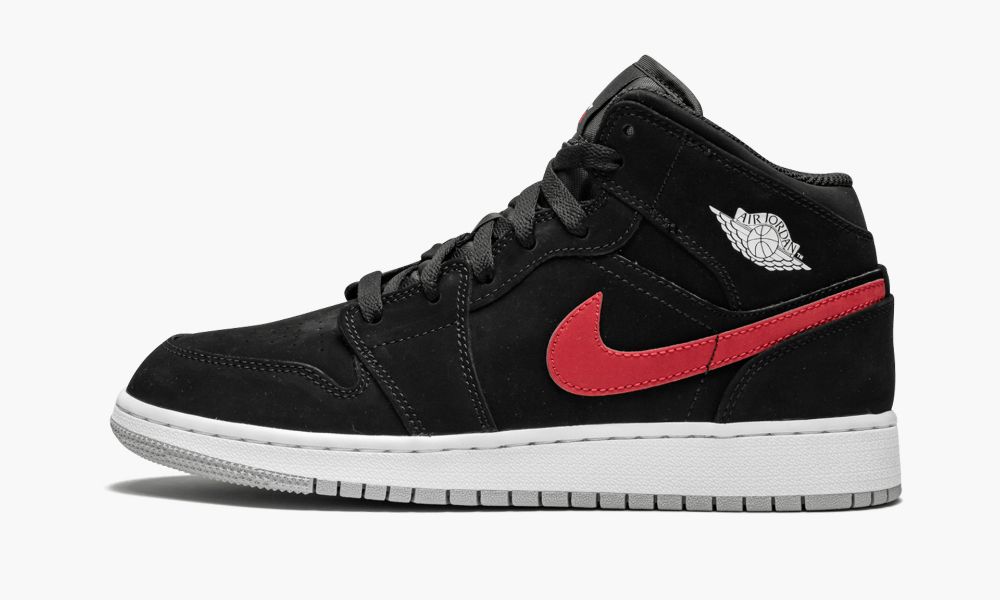 Sapatos Nike Air Jordan 1 Medio (GS) Criança Pretas Vermelhas | Portugal-3789164