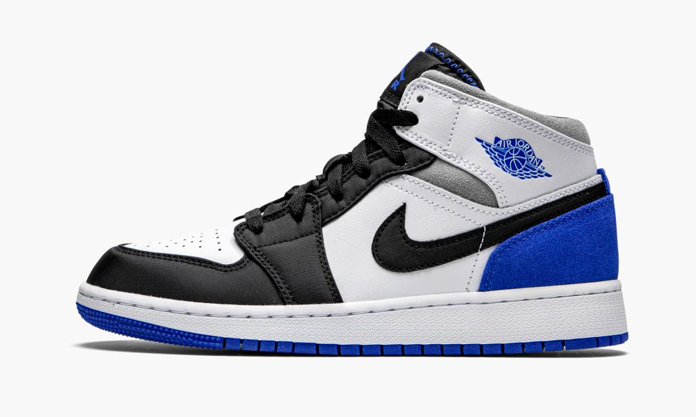 Sapatos Nike Air Jordan 1 Medio GS "Royal White" Criança Pretas Branco Azul Marinho | Portugal-7365284