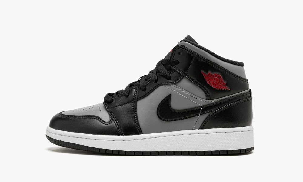 Sapatos Nike Air Jordan 1 Medio GS "Shadow / Red" Criança Pretas Vermelhas Cinzentas | Portugal-7982315