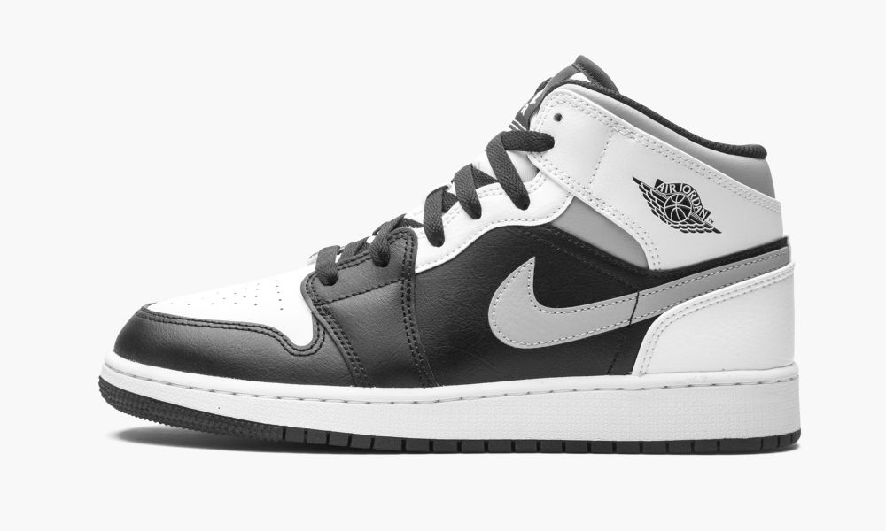 Sapatos Nike Air Jordan 1 Medio GS "White Shadow" Criança Pretas Branco Cinzentas | Portugal-7905132