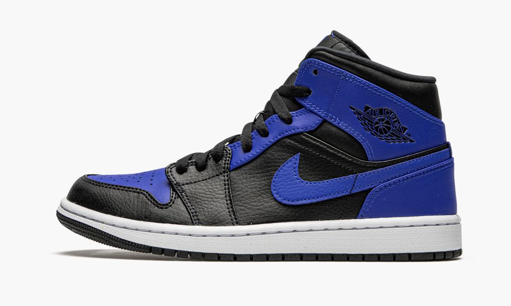 Sapatos Nike Air Jordan 1 Medio "Hyper Royal" Masculino Pretas Branco Azuis Azul Marinho | Portugal-2746859