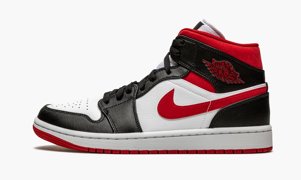 Sapatos Nike Air Jordan 1 Medio "Metallic Red" Masculino Pretas Branco Vermelhas | Portugal-5974631