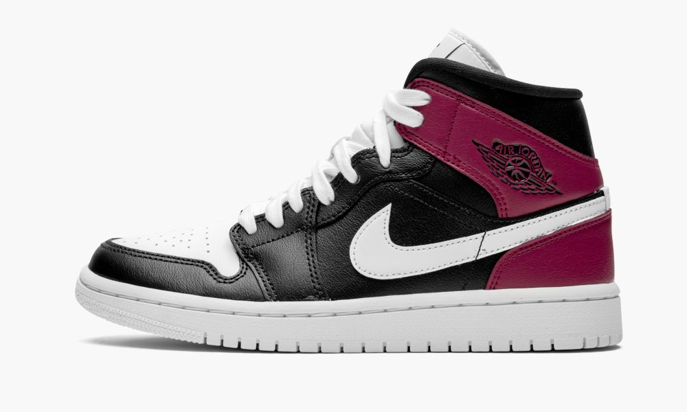 Sapatos Nike Air Jordan 1 Medio "Noble Red" Feminino Pretas Vermelhas Branco | Portugal-7358921