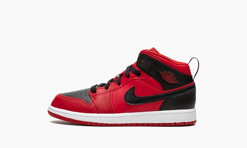 Sapatos Nike Air Jordan 1 Medio PS "Reverse Bred" Criança Pretas Vermelhas Branco | Portugal-9081276