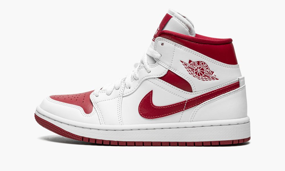 Sapatos Nike Air Jordan 1 Medio "Reverse Chicago" Feminino Bordeaux Vermelhas Branco | Portugal-9312064