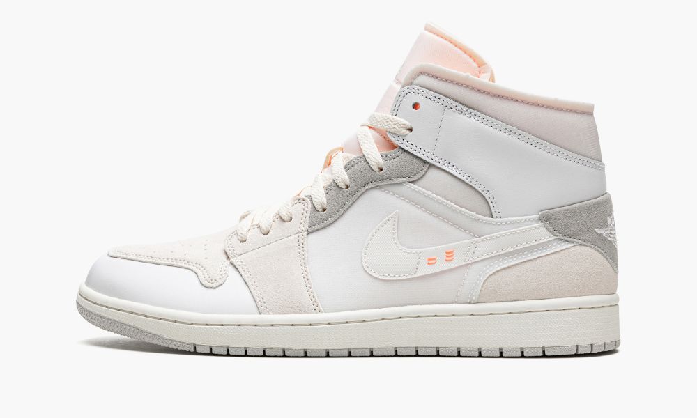 Sapatos Nike Air Jordan 1 Medio SE Craft Masculino Branco Cinzentas | Portugal-0529746