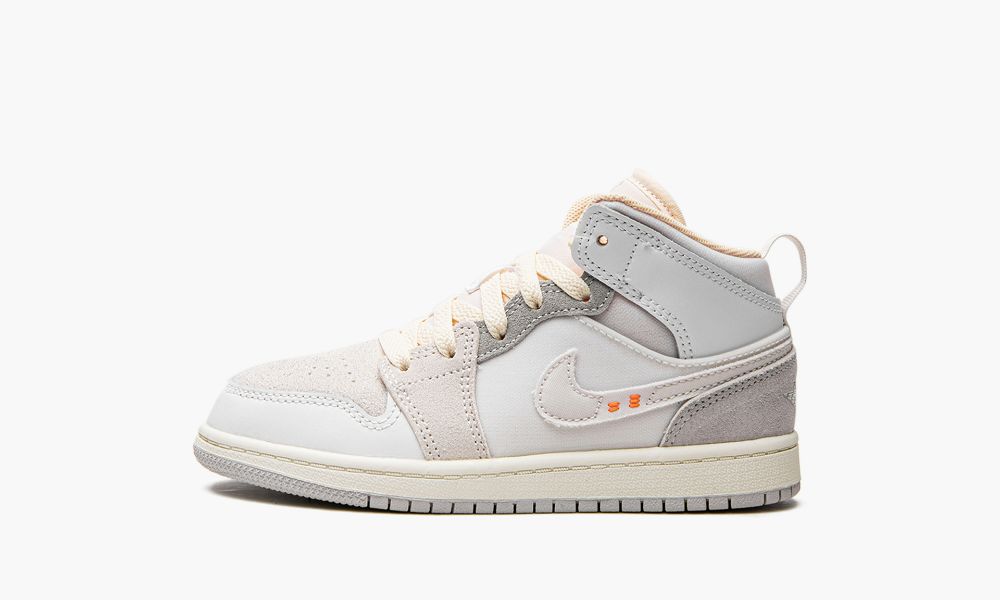 Sapatos Nike Air Jordan 1 Medio SE Craft PS Criança Branco Cinzentas | Portugal-6179548