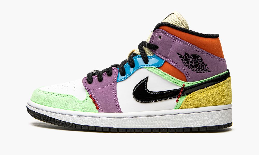 Sapatos Nike Air Jordan 1 Medio SE "Lightbulb" Feminino Pretas Branco Luz Multicoloridas | Portugal-5398162