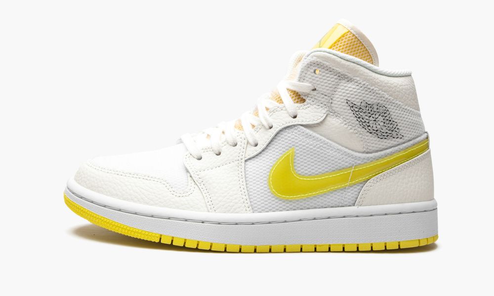 Sapatos Nike Air Jordan 1 Medio SE "Voltage Yellow" Feminino Branco Amarelas | Portugal-3957014