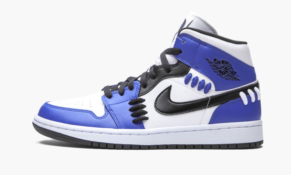 Sapatos Nike Air Jordan 1 Medio "Sisterhood - Game Royal" Feminino Pretas Azuis Branco Azul Marinho | Portugal-8197064